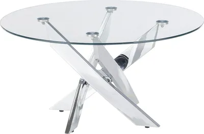Produktbild von Couchtisch >KOPENHAGEN< in klarglas / verchromt - 80x45x80 (BxHxT)