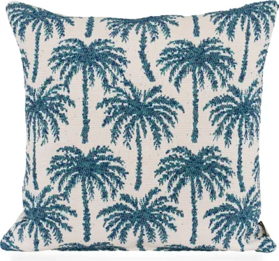 Produktbild von H.O.C.K. Vamosa Palms Outdoor Wendekissen 45x45cm navy-blau Palmen