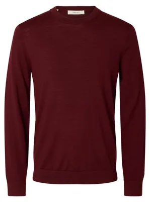 Obrázek produktu pro Slhtray Ls Pletený merino svetr s kulatým výstřihem