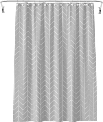 Produktbild von Duschvorhang 180 x 200 cm mit 12 Haken und Schlaufen, wasser- und schimmelresistent