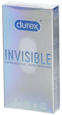 Imagen del producto de Durex Preservativos Invisibles, 6 Unidades