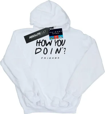 Produktbild von Friends - "How You Doin?" Kapuzenpullover für Damen BI7384 (L) (Weiß)