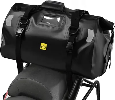 Imagen del producto de Otras bolsas deportivas: Alforja trasera para motocicleta, gran capacidad, 66 litros, bolsa impermeable para motocicleta, equipaje multifuncional para motocicleta con ajuste