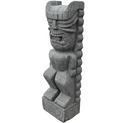 Image de Stonox Tiki Figur Karnal Basanit résistant au gel 19 x 26 x 100 cm