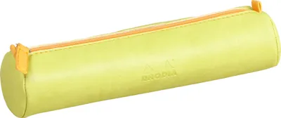 Produktbild von Rhodia 318896C, Weiches Federmäppchen, Kunstleder, Grün, Orange, Einfarbig, Reißverschluss, 215 mm