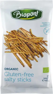 Zdjęcie produktu dla PALUSZKI SOLONE BEZGLUTENOWE45 g - BIOPONT