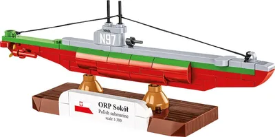 Polnisches U-Boot ORP SOKÓŁ, 137 Teile, Modellbausatz