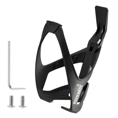 Productafbeelding van ROCKBROS Fietshouder voor waterfles, inclusief bandenlichters, bekerhouder voor flessen met een diameter tot 7,3 cm, zwart