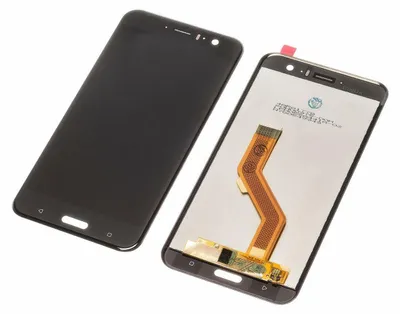 Produktbild von Original HTC U11 LCD Display schwarz Touchscreen + Werkzeuge + Kleber