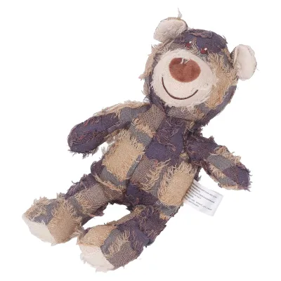 Imagen del producto de Juguete de peluche para aliviar las molestias de la dentición en mascotas, juguete para perros que emite sonidos, juguete resistente con forma de oso, juguete de peluche para perros, juguete resistente con forma de oso que emite sonidos, oso resistente e indestructible