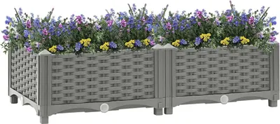 Produktbild von vidaXL Hochbeet 80x40x23 cm Polypropylen