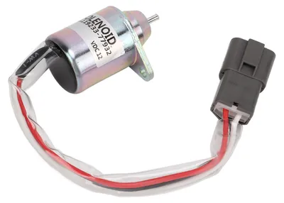 Image de Électrovanne d'arrêt d'alimentation en carburant, en métal, 3 bornes, 12 V, 119233?77932, pièce de rechange pour John Deere