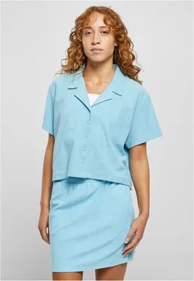Immagine prodotto di Urban Classics - Camicia da donna in spugna balticblue - S