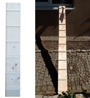 Katzentreppe für Balkon, 1 m, ohne Befestigung
