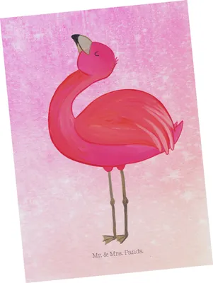 Produktbild von Mr. & Mrs. Panda Postkarte Flamingo Stolz - Aquarell Pink - Geschenk, Grußkarte, Mama, Postkarten, einzelkarte, Ansichtskarte, bildkarte, Freundin, Rosa