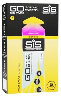 Produktbild von SIS GO Isotonic Energy Gels (6x60ml) Fruit Salad - Energie & Ausdauer - Energie-Gel