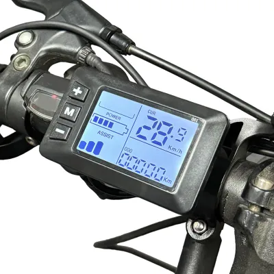 Obrázek produktu pro Elektrické kolo LCD displej 5 žil Rain Proof konektor Přesná regulace rychlosti Elektrický skútr Panelová obrazovka