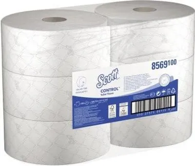 Produktbild von SCOTT 8569, 7680 Blätter, 1280 Blätter, Weiß, 0,245 m, 10,6 cm