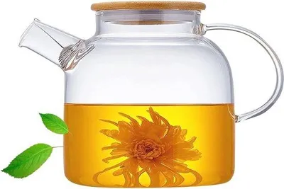 Immagine prodotto di Teiera Glaser da 1500 ml con filtro e coperchio in vetro borosilicato