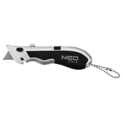 Produktbild von Mini-Schlüsselanhänger-Messer mit trapezförmiger Klinge + Klingen NEO