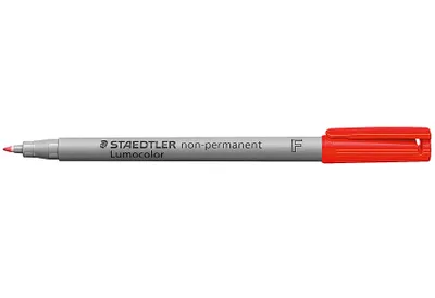 Image de STAEDTLER 316-2 10x Lumocolor Folienstifte rot 0,6 mm non-permanent