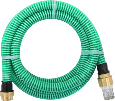 Obrázek produktu pro Sací hadice s mosaznými konektory zelená 1,1" 7 m PVC