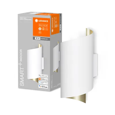 Produktbild von LEDVANCE SMART+ Orbis Wall, Intelligente Wandleuchte, WLAN, Weiß, LED, Aluminium, Polycarbonat (PC), Nicht austauschbare(s) Leuchtmittel