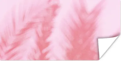 Produktbild von MuchoWow® Poster Pflanzen - Blätter - Rosa 40x20 cm - Poster für die Wand - Poster Schlafzimmer