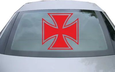 Produktbild von Indigos UG - Aufkleber Heckscheibe & Motorklappe DE6101 - rot - 600x600 mm - metalica - Auto Scheiben Fenster Heckklappe Tuning Racing JDM - Die cut