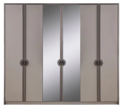 Produktbild von Kleiderschrank Garderobenschrank Schrank Moderne Holzschrank Grau