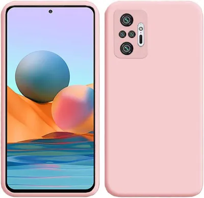 Obrázek produktu pro Pouzdro pro Xiaomi Redmi Note 10 Pro /Note 10 Pro Max, měkké silikonové ochranné pouzdro z tekuté gumy Růžový