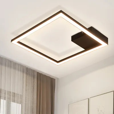 Obrázek produktu pro ZMH stropní svítidlo LED stropní lampa do ložnice lampa do ložnice černá lampa do obývacího pokoje moderní kuchyňská lampa 12W 3000K teplá bílá lampa do chodby čtvercové stropní osvětlení do kuchyně chodba 29CM