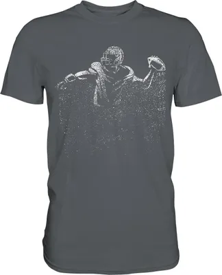 Produktbild von American Football T-Shirt Geschenk Football Quarterback Touchdown – Dark Grey / XXL