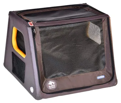 Produktbild von Aufblasbare Hundebox M - Hundetransportbox für das Auto, faltbarer Hundekäfig