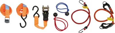 Immagine prodotto di Kerbl Zurrgurt-Set 16-teilig inkl. Spanngurte + Expander, zur Ladungssicherung