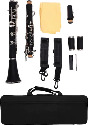 Produktbild von Klarinette G-Taste, 17 Tasten, professionelles Holzblas-Musikinstrument mit hartem Reinigungstuch für Kinder, Erwachsene, Anfänger