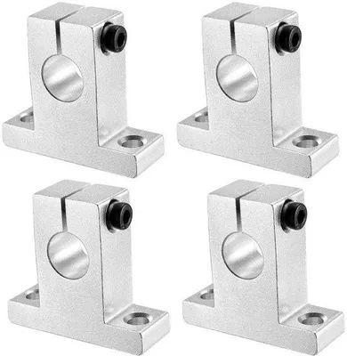 Zdjęcie produktu dla Ruch liniowy – zaciski do szyn o średnicy 12 mm, kolor żółty