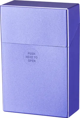 Produktbild von ZIGARETTENDOSE mit Sprungdeckel für 20 Zigaretten aus Kunststoff Zigarettenbox Zigarettenetui Etui Case Box Dose 35 (Lila)