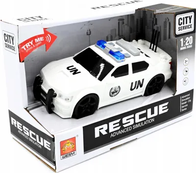 Produktbild von Rettungswagen Spielzeugauto Licht & Sound Ambulanz Krankenwagen 18cm Batterie Kind