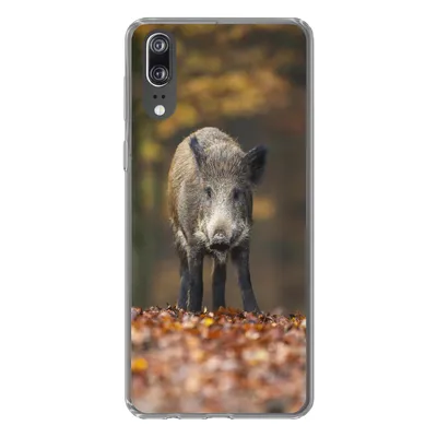 Produktbild von MuchoWow® Handyhülle Schutzhülle Hülle für Huawei P20 Wildtier - Wald - Herbst Silikon Softcase Handy Hülle - Hardcover