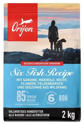 Produktbild von Orijen Six Fish, Adult, jede Rasse, Fisch, 2 kg