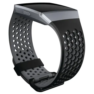 Produktbild von Fitbit FB-164SBBKS, Band, Aktivitätstracker, Schwarz, Fitbit, Ionic, Aluminium, Elastomer