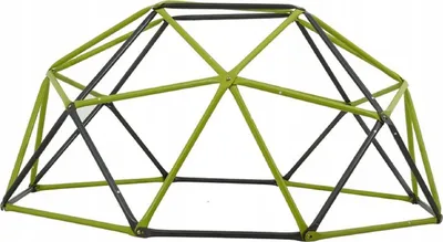 Zdjęcie produktu dla QLS Zewnętrzna rama wspinaczkowa dla dzieci Metalowa kopuła wspinaczkowa Geodome ogrodowa 11241