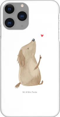 Produktbild von Mr. & Mrs. Panda Iphone 11 Pro Handyhülle Hund Liebe - Weiß - Geschenk, Premium Kunststoff, Herz, Sprüche, Hunde, Handy Case