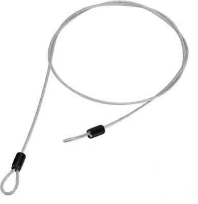 Immagine prodotto di Cavo in acciaio inossidabile da 94 cm con anelli per biciclette e valigie