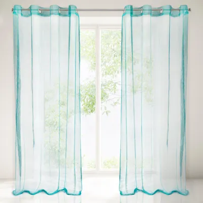 Obrázok produktu pre Záclona ANIKA tyrkysová 140x250 cm záves s očkami