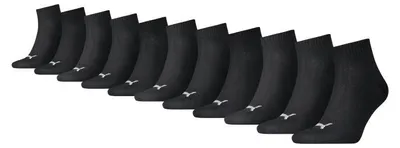 Obrázok produktu pre Puma Quarter Socken, balenie 11 párov, čierna farba: veľkosť 35-38