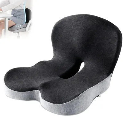 Obrázok produktu pre Ergonomická sedacia podložka s opierkou chrbta z pamäťovej peny