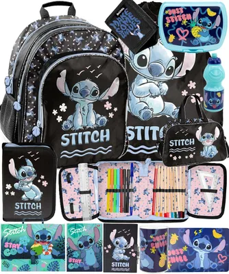 Produktbild von 12tlg Lilo und stitch Schulrucksack set Rucksack Schulranzen Federtasche Sportbeutel schultasche fur madchen