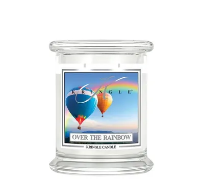 Immagine prodotto di Kringle Candle, candela profumata in barattolo, formato medio, fragranza "Over The Rainbow"